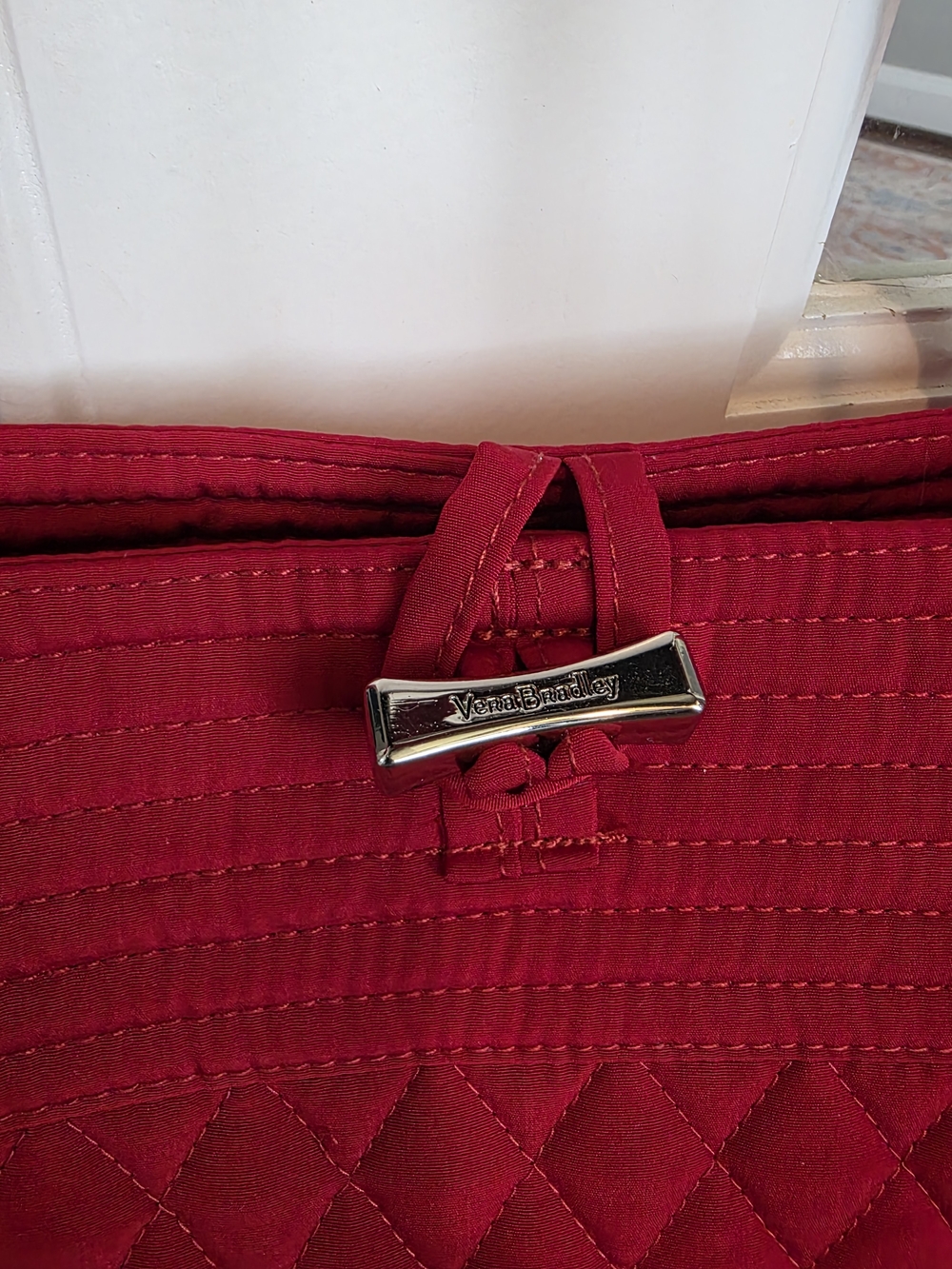 Vera Bradley Quilted Red Tote Bag - Women's Everyday Carry - Picture 4 of 12